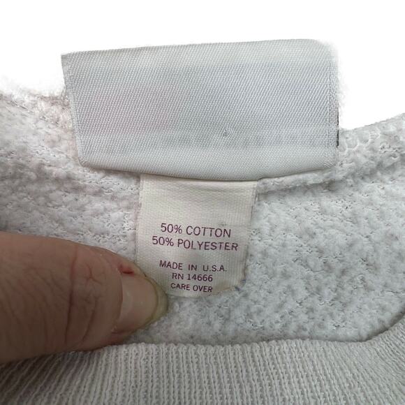 Vintage 90s Jim Benton Chairobics Cartoon Crewneck Sweatshirt FLAW Adult L Large - Picture 6 of 6